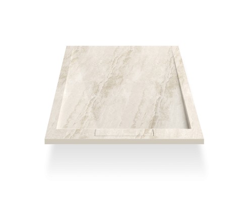 Душевой поддон из искусственного камня Esbano Luxe ESP-LM128D 120х80 ESPLM128DR цвет Мрамор бежевый