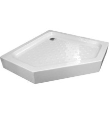 Акриловый поддон для душа Gemy 100х100х16 пятиугольный Белый