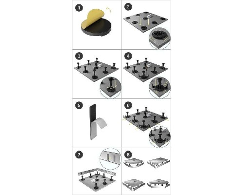 Душевой поддон из искусственного камня Grossman Strong 90x90 GR-S29090Q цвет Графит