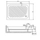 Акриловый поддон для душа RGW Acrylic B/CL-S 90x70 16180279-51 Белый