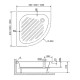 Акриловый поддон для душа RGW Acrylic BP/CL-S 80x80 16180488-51 Белый