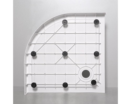 Душевой поддон из стеклокомпозита RGW SMC 80x80 12350488-01 цвет Белый