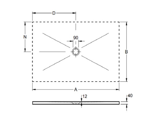 Акриловый поддон для душа Villeroy&Boch Subway 140x90 6232V401 цвет Альпийский белый