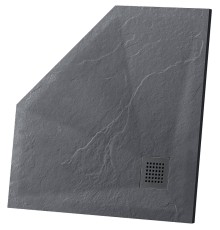 Душевой поддон из искусственного камня Vincea 100х100 VST-4SP1010A Антрацит
