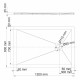 Душевой поддон из искусственного камня WasserKRAFT Dill 120x80 61T06 Черный матовый