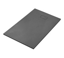 Душевой поддон из стеклопластика WasserKRAFT Elbe 110x90 74T15 Черный матовый