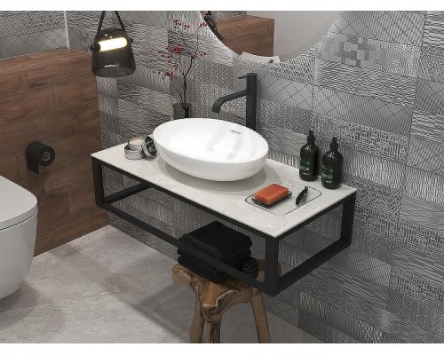 Столешница под раковину 1MarKa Loft 90 Ц0000008736 Светло-серый МА01 Nat