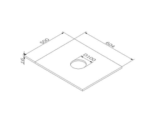 Столешница под раковину AM.PM Func 60 M8FST0601WG Белая глянцевая