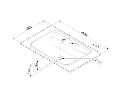 Раковина AM.PM Func 80 M8FWPC0800WM Белая матовая