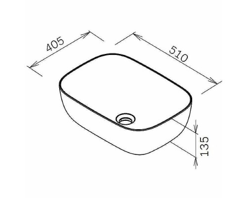 Раковина-чаша AM.PM Func 51 M8FWCC10510BM Черная матовая
