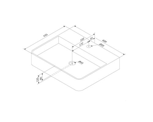 Раковина AM.PM Func 60 M8FWCC10601WG цвет Белый