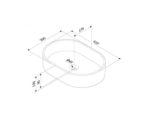 Раковина-чаша AM.PM Func 50 M8FWCC20500WG цвет Белый