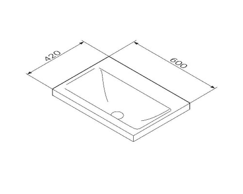Раковина AM.PM Gem 60 M90WCC0602BM Черная матовая