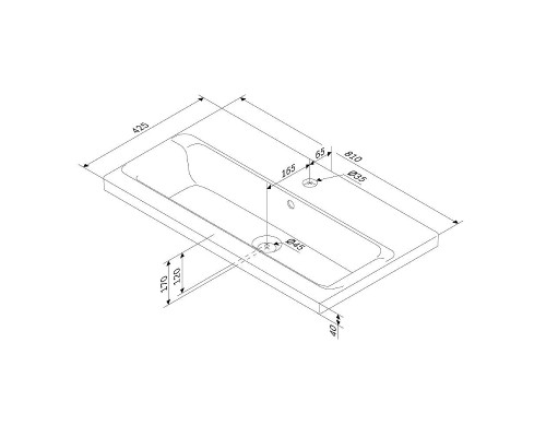 Раковина AM.PM Gem 81 M90WCC0802WG цвет Белый