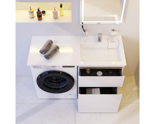 Раковина AM.PM X-Joy 120 R M85AWPR1201WG с местом под стиральную машину Белая