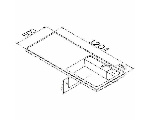 Раковина AM.PM X-Joy 120 R M85AWPR1201WG с местом под стиральную машину Белая