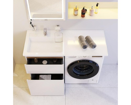 Раковина AM.PM X-Joy 120 L M85AWPL1201WG с местом под стиральную машину Белая