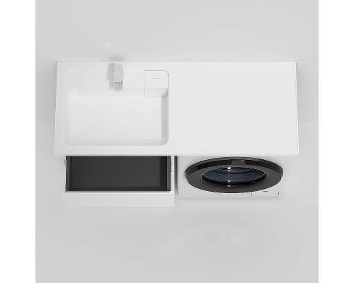 Раковина AM.PM X-Joy 120 L M85AWPL1201WG с местом под стиральную машину Белая