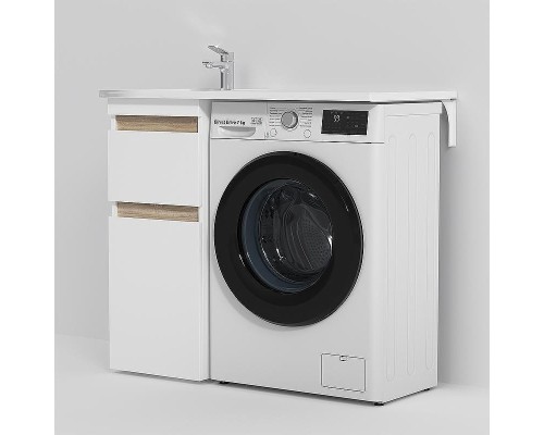 Раковина AM.PM X-Joy 100 L M85AWPL1001WG с местом под стиральную машину Белая
