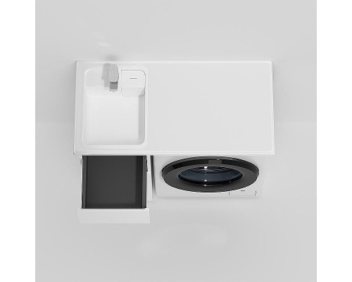 Раковина AM.PM X-Joy 100 L M85AWPL1001WG с местом под стиральную машину Белая