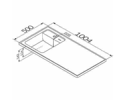 Раковина AM.PM X-Joy 100 L M85AWPL1001WG с местом под стиральную машину Белая