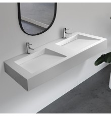 Раковина Abber Stein 120 AS2643-1.2 двойная Белая матовая