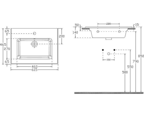 Раковина Allen Brau Fantasy 62 4.11023.20 Белая
