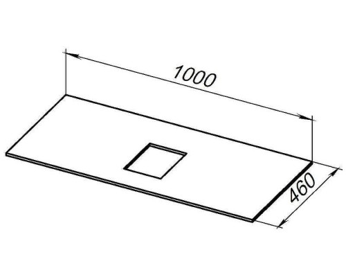 Столешница под раковину Allen Brau Infinity 100 1.21012.DG-S Пепел структ