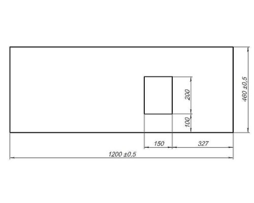 Столешница под раковину Allen Brau Infinity 120 R 1.21014.GR-S Графит структ