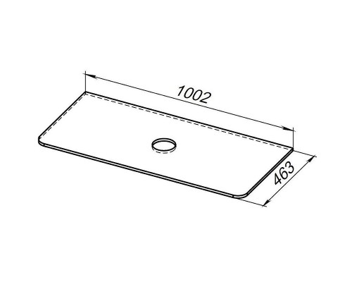 Столешница под раковину Allen Brau Paris 100 1.36015.K Белая