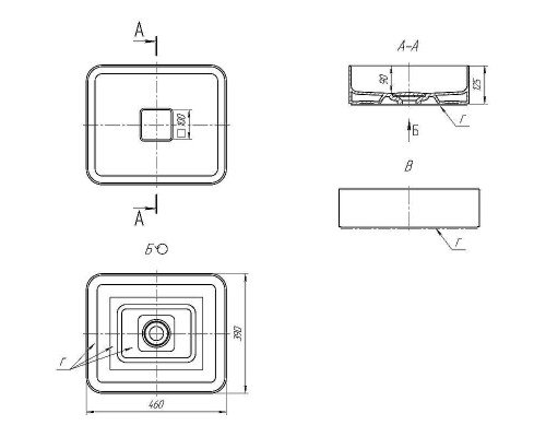 Раковина Aqwella Dreja Joy 46 641945 Белая