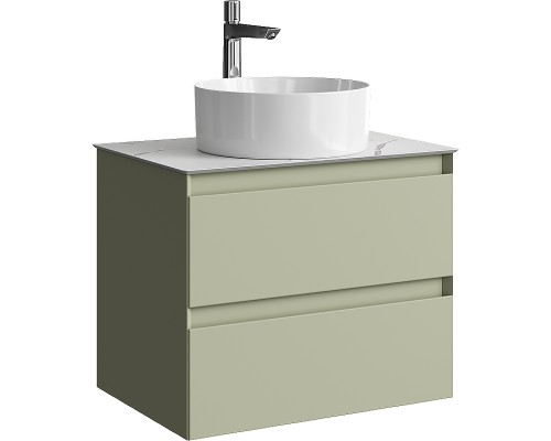 Столешница под раковину Aqwella Geometria 65 STG662X476MW Белый мрамор