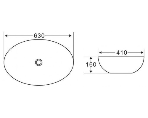 Раковина-чаша BelBagno 63 BB1104 Белая