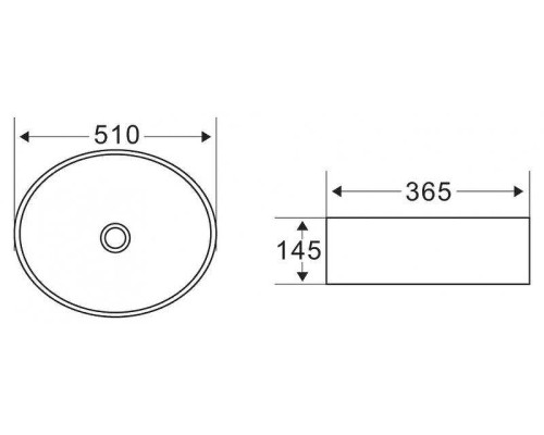 Раковина-чаша BelBagno 51 BB1049 Белая