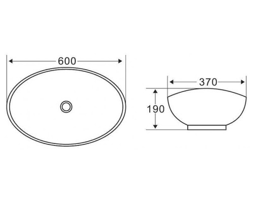 Раковина-чаша BelBagno 60 BB1087 Белая