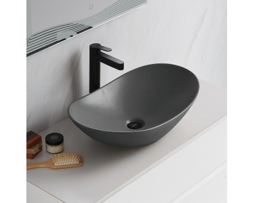 Раковина-чаша BelBagno 60 BB1404-H311 Серая матовая