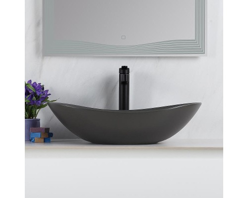 Раковина-чаша BelBagno 60 BB1404-H311 Серая матовая