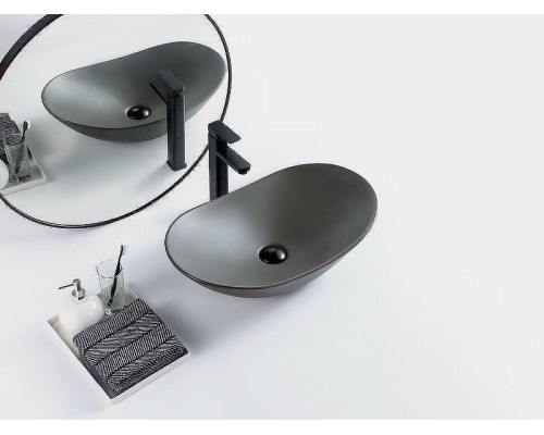 Раковина-чаша BelBagno 60 BB1404-H311 Серая матовая