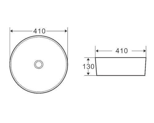 Раковина-чаша BelBagno 41 BB1315-H301 Черная матовая