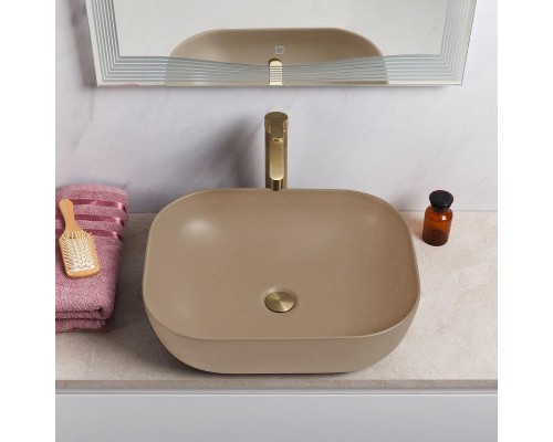 Раковина-чаша BelBagno 50 BB1302-H316 Бежевая матовая