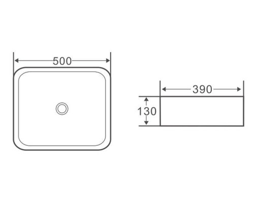 Раковина-чаша BelBagno 50 BB1304 Белая