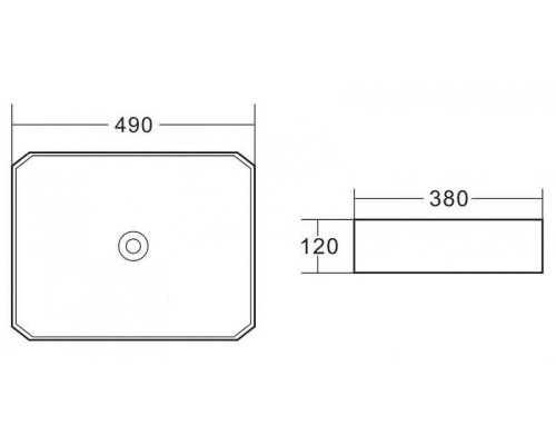 Раковина-чаша BelBagno 49 BB1386 Белая