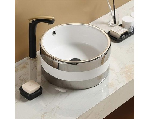 Раковина CeramaLux 42 C1056 Серебряная