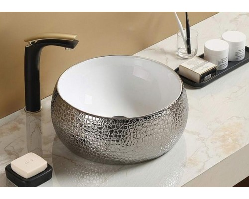 Раковина CeramaLux 40 С1062 Серебряная