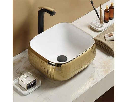 Раковина CeramaLux 45 C1068 Золотая