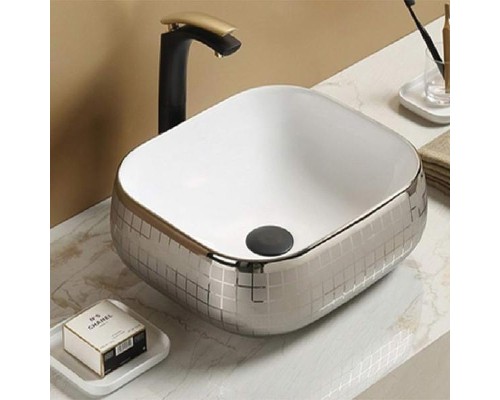 Раковина CeramaLux 45 78321 Серебро