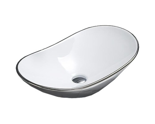 Раковина CeramaLux 61 7811ASW Серебряная