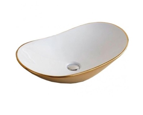 Раковина CeramaLux 61 7811AJW Золотая