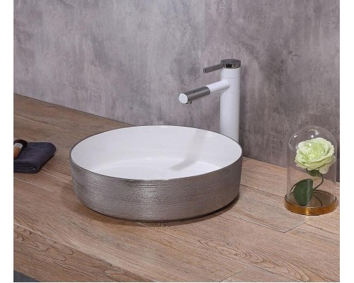 Раковина-чаша CeramaLux 36 C1054-1 Серебряная