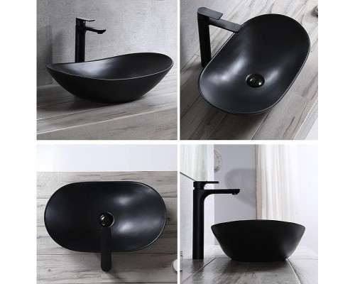 Раковина-чаша CeramaLux 61 7811AMB Черная матовая
